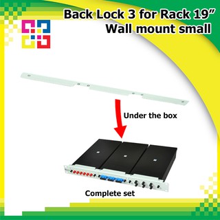 Back Lock 3 for Rack 19” Wall mount small-แผ่นเหล็กล็อคกล่องด้านหลัง(BISMON)