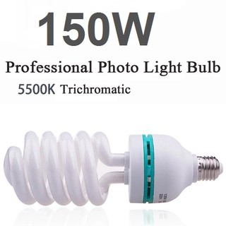 ภาพขนาดย่อของภาพหน้าปกสินค้า150w 5500k E27 Photo Studio Bulb Video Light Photography Daylight Lamp จากร้าน computerfeisaccessories บน Shopee