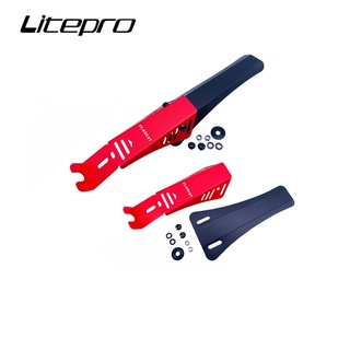 Litepro บังโคลนอลูมิเนียมอัลลอยด์ สําหรับรถจักรยานแบบพับ Birdy 2 3 18 20 นิ้ว