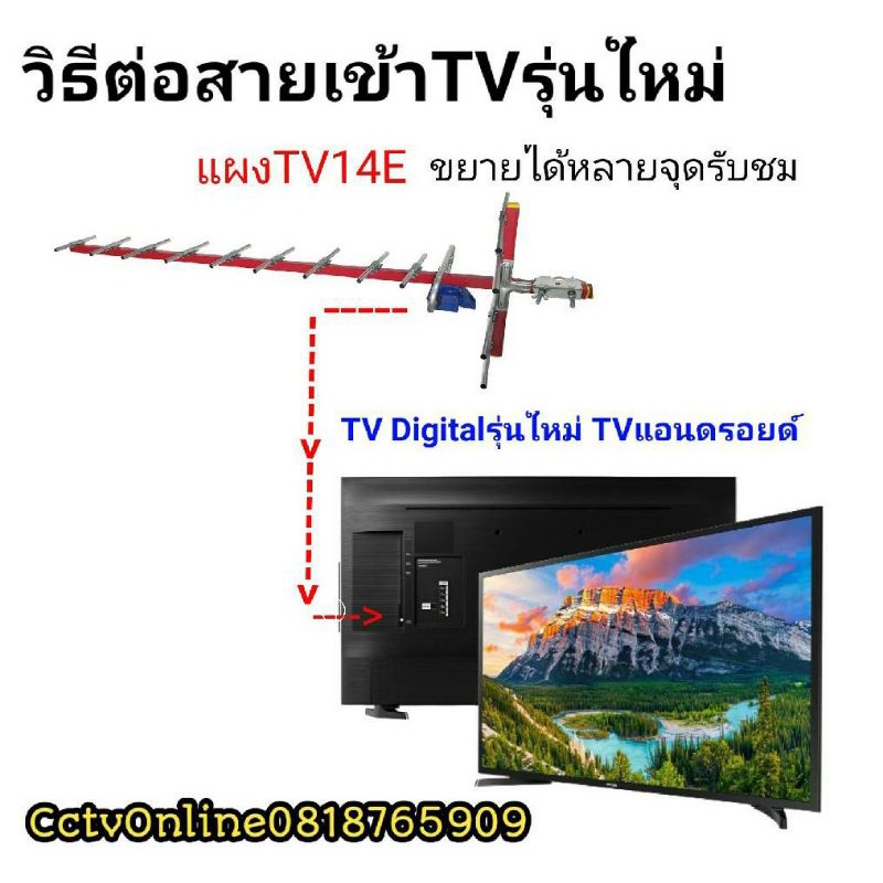 แผงทีวีดิจิตอล14eยี่ห้อhisattel