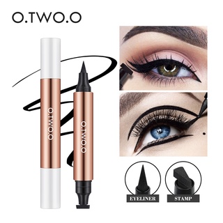 Otwoo ดินสออายไลเนอร์แบบสองหัวกันน้ําติดทนนาน อายไลน์เนอร์ eyeliner ดินสอเขียนขอบตา อินไลน์เนอร์ เขียนขอบตา