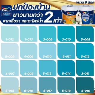 Dulux สีฟ้า อัลติม่า+อีซี่แคร์พลัส กึ่งเงา ขนาด 9 ลิตร สีทาบ้าน สีน้ำ สีทาภายนอก+ภายใน เกรด 15 ปี ICI