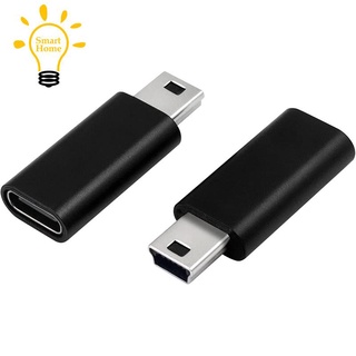 ภาพหน้าปกสินค้า4Pcs USB C to Mini USB 2.0 Adapter Type C Female to Mini USB Male Convert Adapter for GoPro MP3 Players Dash Cam,Black ที่เกี่ยวข้อง