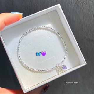 สินค้า SissyJewelry // ข้อมือเงินแท้ รุ่นเอ็นยืด รุ่น Sweetie Butterfly with gem ) 🎁Free gift box🎁