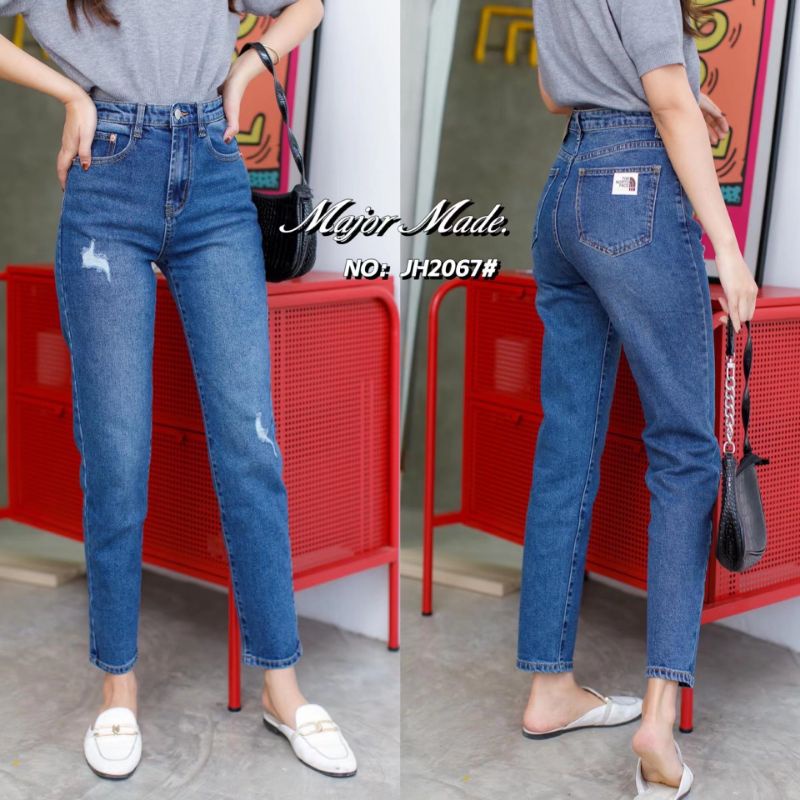 jh2067-มีs-xl-ยีนส์บอยยืด-บอยยืด-jeans-house