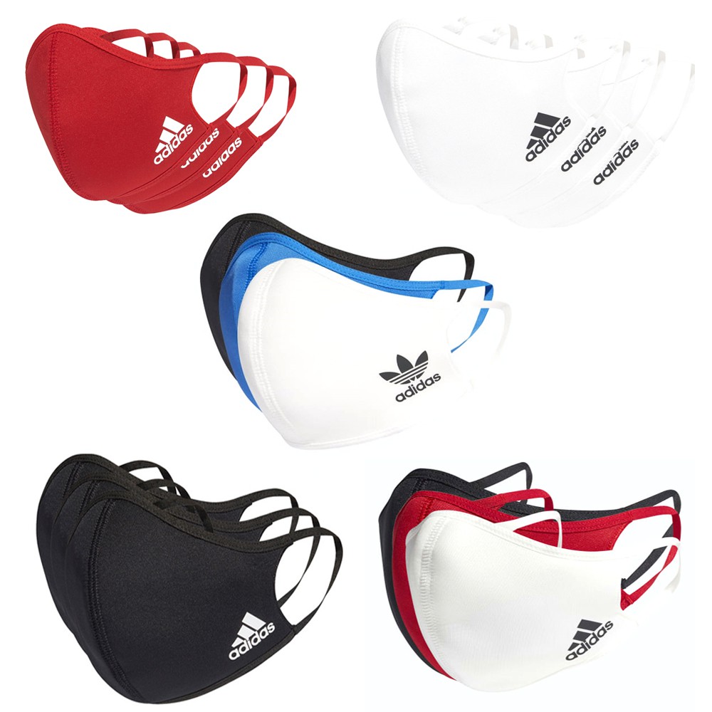 Adidas อาดิดาส หน้ากากผ้า ผ้าปิดปาก Face Cover 3P Mask (450) | Shopee ...