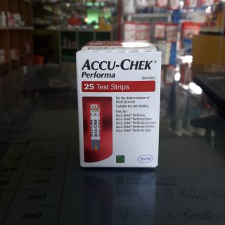 ACCU-CHEK performa strip(สตริปตรวจน้ำตาลในเลือด)25ชิ้น/กล่อง