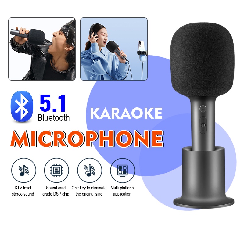 xiaomi-ไมค์บลูทูธ-ไมค์โครโฟนไร้สาย-mi-mijia-k-karaoke-wireless-microphone-ไมค์คาราโอเกะ-ไมโครโฟนเกะอัจฉริยะbluetooth