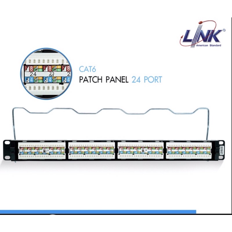 link-patch-panel-24-port-cat6-us-3124a