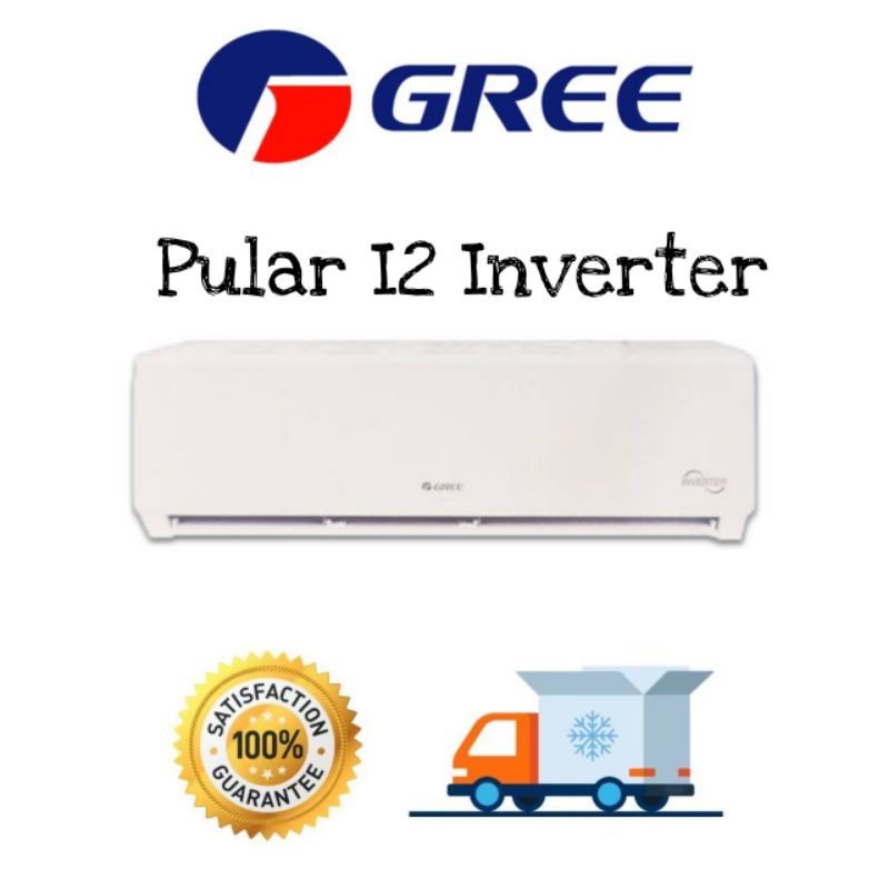 ภาพหน้าปกสินค้าNew  2022  Gree แอร์ติดผนัง รุ่น Pular I2 Inverter ขนาด 9,000 - 24,000 BTU