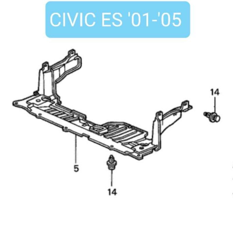 แผงใต้เครื่อง-honda-civic-ปี2001-2005