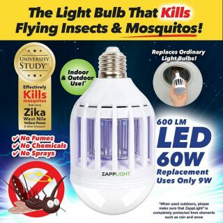 หลอดไฟ LED 2in 1 จำกัดแมลงร้าย