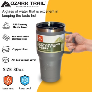 Ozark trail 30oz tumbler handle แก้วน้ำสแตนเลสหูจับเก็บอุหภูมิ