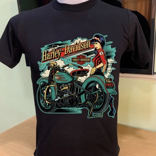 BAYANG  harley davidson เตรียมจัดส่ง แฟน ๆ ฮาร์เลย์ เสื้อผ้าปั่นจักรยาน เสื้อผ้าบุรุษและสตรี ครึ่งแขน แขนสั้นคอกลม เสื้อ