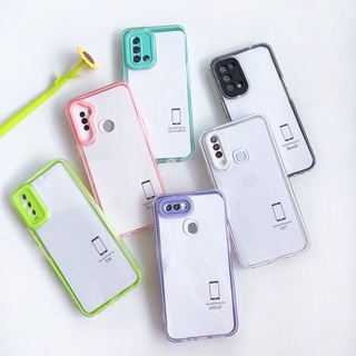 พร้อมส่ง เคส lnfinix smart5 เคสประกบมี6สี เคสใสขอบสี รุ่น Xiaomi Redmi 10c Redmi 9A Redminote11 note11pro Mi11T Mi11TPro