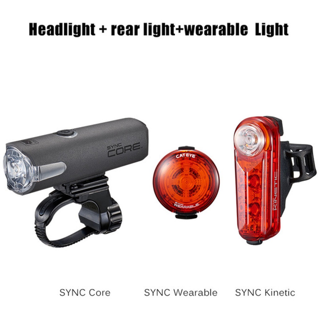 ไฟจักรยาน CATEYE SYNC Smart Control Ant+ Cycling Light USB Rechargeable