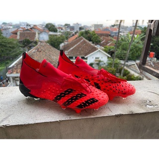 Adidas Predator Freak .1 Solar Red Core Black FG รองเท้าฟุตบอล สําหรับผู้ชาย ผู้หญิง