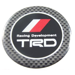 กรุณาวัดขนาดก่อนสั่งซื้อ สติกเกอร์ติดดุมล้อ Trd Racing Develpment ขนาด 50mm. 1 ชุดมี 4 ชิ้น Aegether