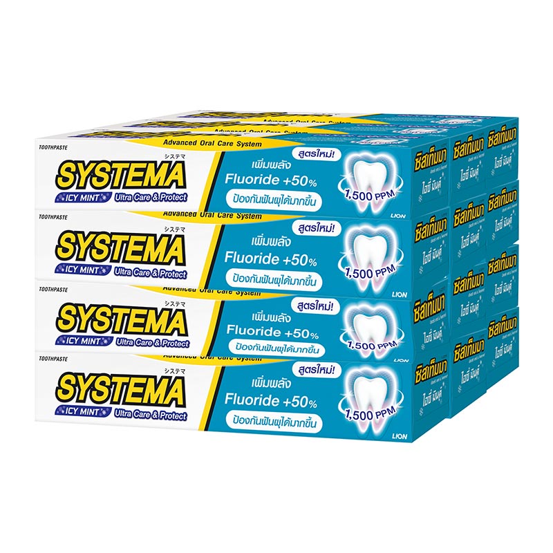 ซิสเท็มมา-ยาสีฟัน-สูตรไอซ์ซี่-มิ้นท์-40-กรัม-x-12-กล่อง-ผลิตภัณฑ์ดูแลช่องปากและฟัน-systema-toothpaste-icy-mint-40g-x-12