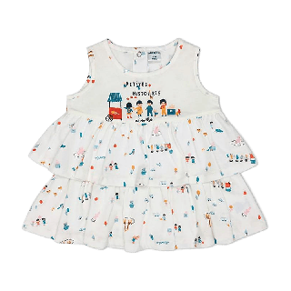 แอ็บซอร์บา (แพ็ค 1 ชุด) ชุดกระโปรงเด็กหญิง สำหรับเด็กอายุ 3 เดือน - 2 ปี มี 4 ลายให้เลือก - ABL004 เสื้อผ้าเด็ก ชุดเด็ก