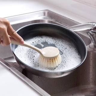 สินค้า Daily U 【Multi-purpose dishwashing brush】 แปรงทําความสะอาดจานอเนกประสงค์ด้ามจับยาว