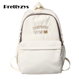 School Backpack Prettyzys 2022 Korean Large capacity 14 inch For Teenage Girl