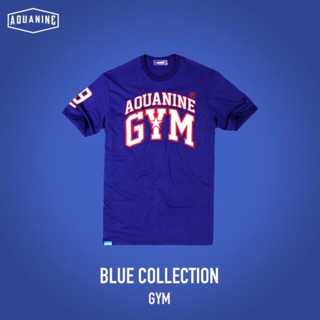 เสื้อยืด AQUANINE - GYM(สีน้ำเงิน)