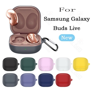 ภาพหน้าปกสินค้าเคสซิลิโคน กันกระแทก สําหรับ For  Samsung Galaxy Buds Live พร้อมตะขอเกี่ยว ซึ่งคุณอาจชอบสินค้านี้