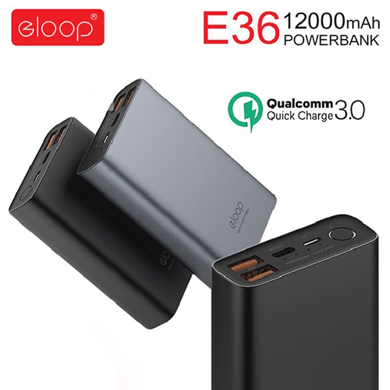 eloop-e36-12000mah-แบตสำรอง-รองรับชาร์จเร็ว-quick-charge-3-0