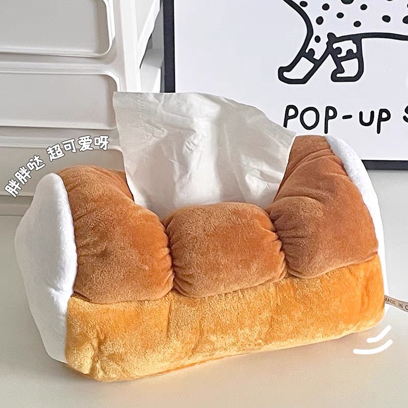 ส่งจากไทย-กล่องทิชชู่-กล่องทิชชู่ขนมปัง-tissue-box-ที่ใส่ทิชชู่-ขนมปัง-toast-ของแต่งห้อง-วางโต๊ะกลางโซฟา-โต๊ะทำงาน