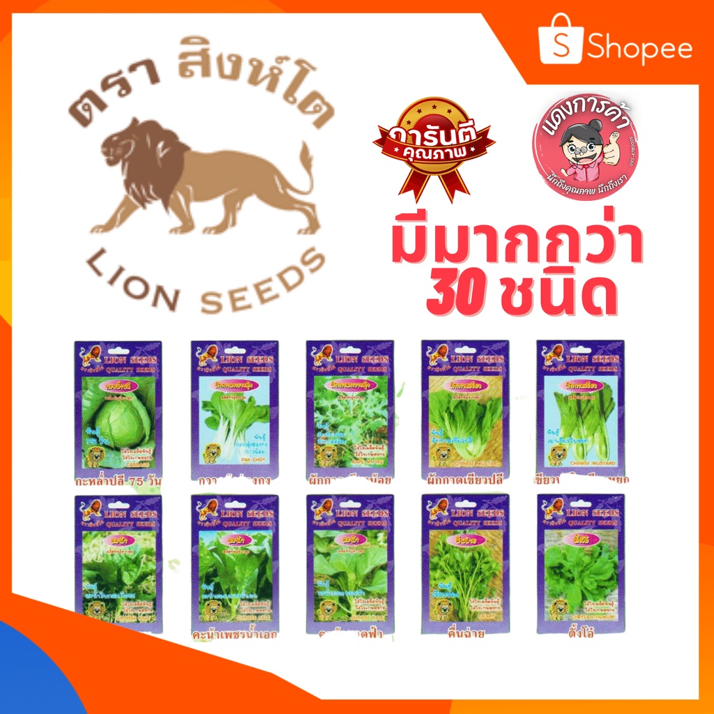 เมล็ดพันธุ์-เมล็ดพันธุ์ผัก-เมล็ดผัก-ตราสิงโต-ราคาส่ง-หลากหลายชนิด-มีทุกชนิดในโลก-มีมากกว่า-30-ชนิดให้เลือก