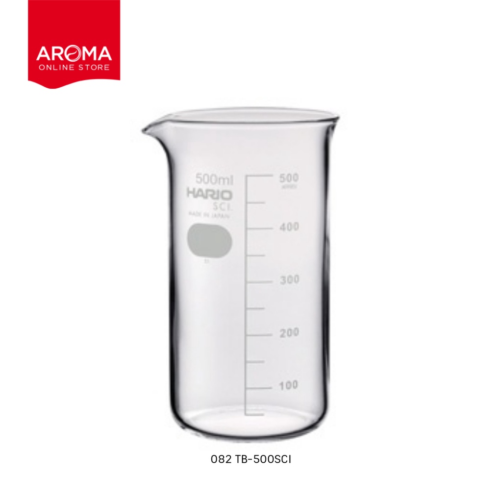 hario-บีกเกอร์แก้ว-ถ้วยตวงแก้ว-tall-beaker-200-300-500-ml-with-measurements-080-081-082