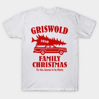 เสื้อยืดโอเวอร์ไซส์เสื้อยืด พิมพ์ลายคริสต์มาส Griswold Family National Lampoons สําหรับครอบครัวS-3XL