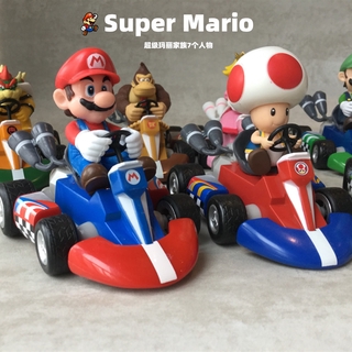 ตุ๊กตาฟิกเกอร์ Super Mario Kart Luigi Peach Toad Bowser ขนาด 12 ซม . สําหรับเด็ก