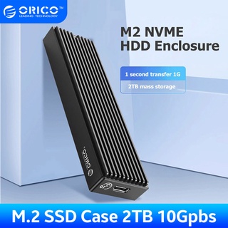 ภาพหน้าปกสินค้าOrico M.2 NVME SSD Enclosure 5/10Gbps Type-C Solid State Drive NGFF SATA SSD Case HDD Case with USB Cable for M2 SSD ที่เกี่ยวข้อง