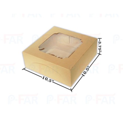 กล่องเค้ก-3-ปอนด์-ขนาด-10-5x10-5x3-75-นิ้ว-20-ใบ-inh109
