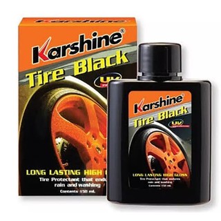 น้ำยาบำรุงรักษาและเคลือบเงายาง คาร์ชายน์ ไทร์ แบล็ค Karshine tire black ขนาด 150 มล.