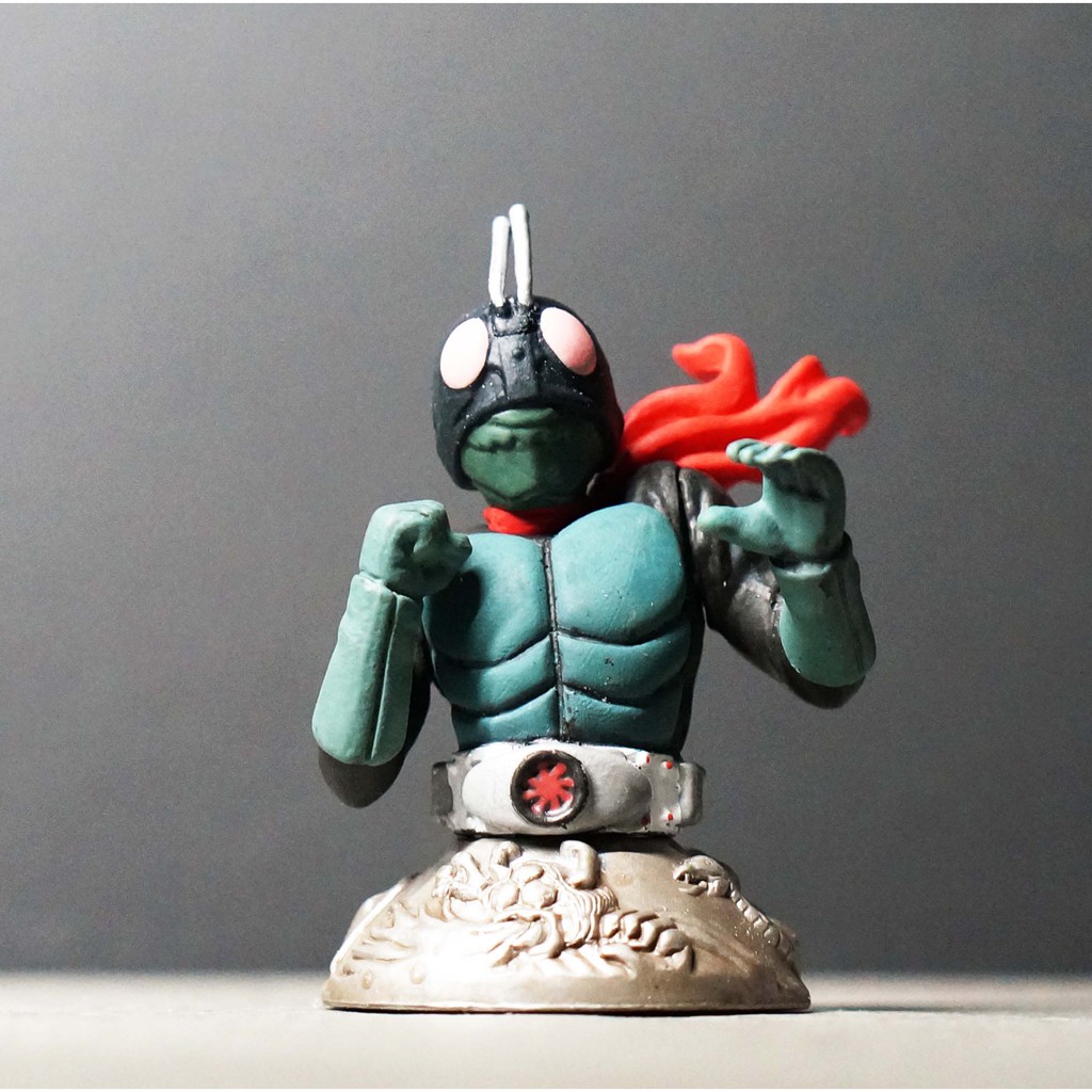 Bandai Showa Kamen Rider BEST 7 Bust Figure มดแดง มาสค์ไรเดอร์ Showa ...