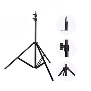 ภาพขนาดย่อของภาพหน้าปกสินค้าขาตั้งไฟ Light stand ขาตั้งสำหรับไฟสตูดิโอ ปรับความสูงได้ถึง 2.1เมตร จากร้าน mickey_accessory บน Shopee ภาพที่ 4