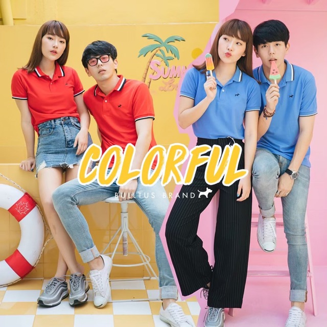 เสื้อโปโลบลูตัส-bulltus-brand-สีแดง-รุ่นปก-3tone-เก็บเงินปลายทางได้
