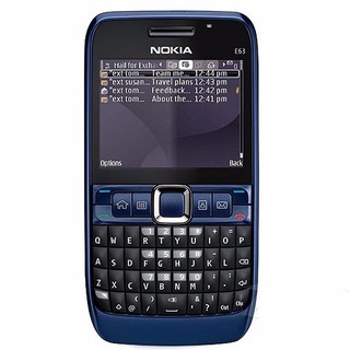 โทรศัพท์มือถือโนเกียปุ่มกด NOKIA E63  (สีน้ำเงิน) 3G/4G รุ่นใหม่ 2020