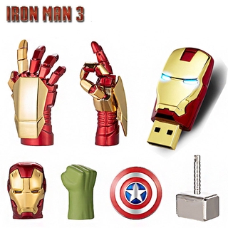 ภาพหน้าปกสินค้าแฟลชไดรฟ์รูปทรง The Avengers Iron Man กัปตันอเมริกาไอออนแมน 8-32GB Usb 2.0 ซึ่งคุณอาจชอบราคาและรีวิวของสินค้านี้