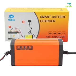 Molita เครื่องชาร์จ 12V แบตเตอรี่ เครื่องซ่อมแบตเตอรี่อัจฉริยะ รถมอเตอร์ไซค์ แบตแห้ง รุ่นใหม่