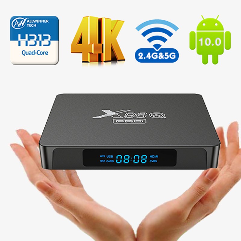 ภาพหน้าปกสินค้า2021 4K 60fps Android 10.0 TV Box X96Q PRO 2GB/16GB 2.4G/ Dual-band WiFi Allwinner H313 HDR Smart TV Box