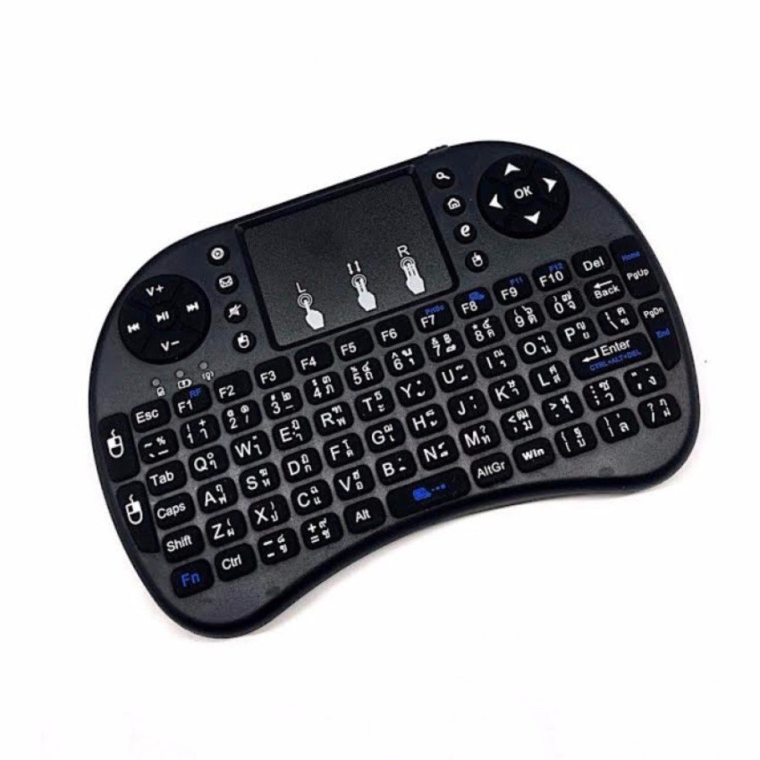 mini-wireless-keyboard-2-4-ghz-touchpad-มีพิมพ์ภาษาไทยบนตัว-สำหรับandroid-tv-box-mini-pc-windows-สีดำ