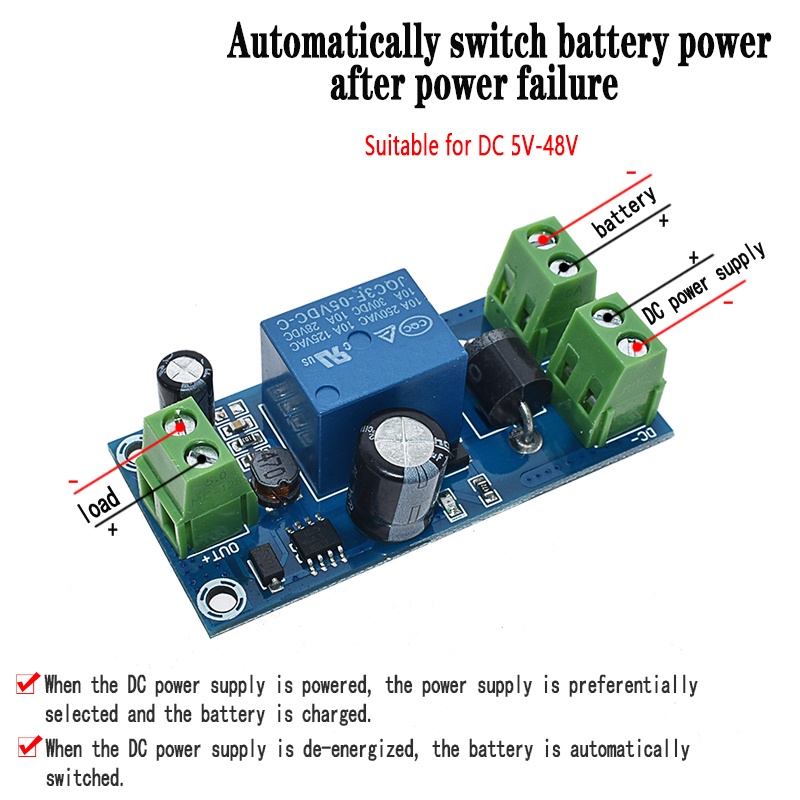 yx850-โมดูลแปลงแบตเตอรี่ลิเธียมฉุกเฉิน-5v-48v-jy-850