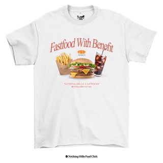 เสื้อยืดลาย FWB 🍔🍟🥤Classic Cotton Unisex by 【Nothing Hills】 ใหม่