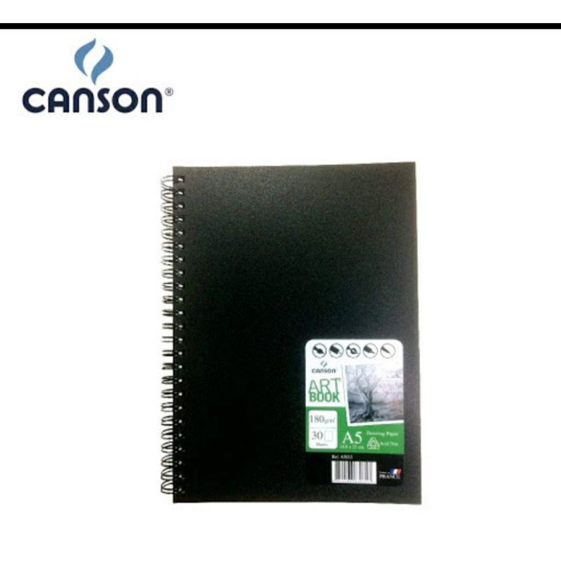 สมุดสเก๊ซ Sketch CANSON ART BOOK A5 และ A4 180g. (30 แผ่น) Shopee