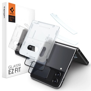 Spigen / Galaxy Z Flip 4 Screen Protector GLAS.tR Full Cover Glass 2pcs + Hinge Film 2pcs Set - tool flip4 tempered glass film