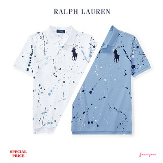 RALPH LAUREN PAINT-SPLATTERED COTTON POLO